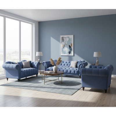 Chesterfield Sofas Couch Luxus Wohnzimmer Sofagarnitur Polstermöbel Neu
