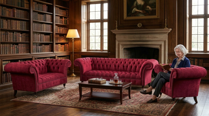 Wohnzimmer Rosa Chesterfield Polster Sitzgarnitur Luxuriöser 3tlg Set