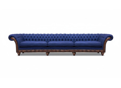 Chesterfield Luxuriöses Dreisitzer Sofa Moderne Couch Stoffsofas Möbel