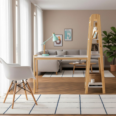 Kompakter Weißer Computertisch Luxuriöser Schreibtisch Designer Möbel