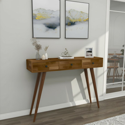 Modern Hochwertig Konsolentisch Braun Holztisch Schlafzimmer Designer Möbel