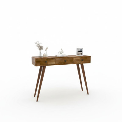 Modern Hochwertig Konsolentisch Braun Holztisch Schlafzimmer Designer Möbel
