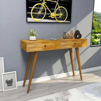 Hochwertig Braun Konsolentisch Design Holz Tisch Konsole Konsolentische