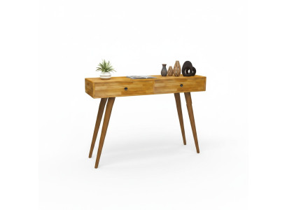 Hochwertig Braun Konsolentisch Design Holz Tisch Konsole Konsolentische