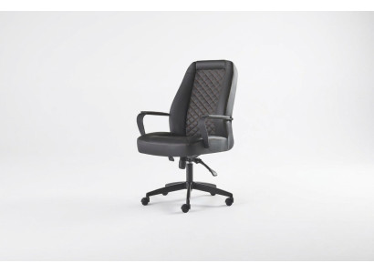Bürostuhl Schwarz Drehsessel Modern Arbeitszimmer Mit Rollen Ledersessel