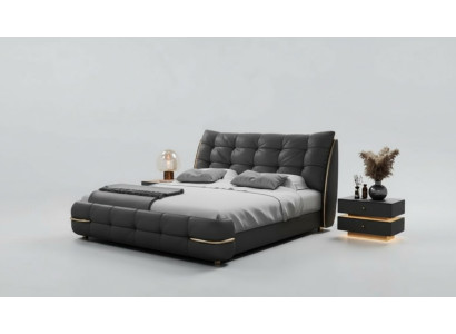 Pat modern, negru cu model elegant