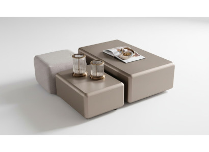 Set modern și versatil de masă de cafea și puff