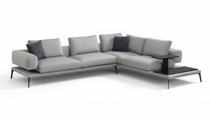Canapea în colț pentru living, design minimalist, confort maxim