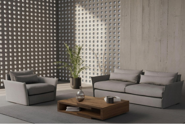 Banc modern cu fotoliu pentru living