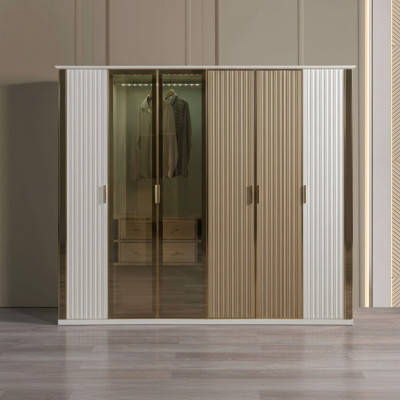 Dulap modern și luxos din sticlă, 234 cm