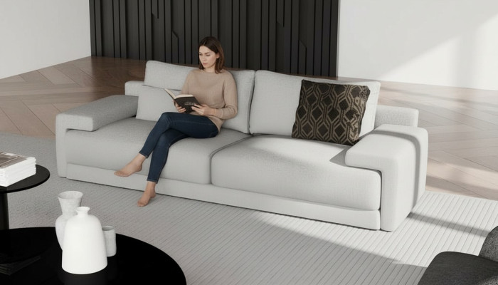 Banc elegant, confortabil în fiecare detaliu