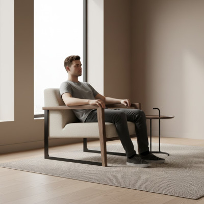 Scaun minimalist, maxim confort