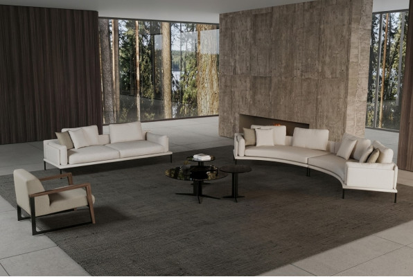 Banc modern geometric și elegant