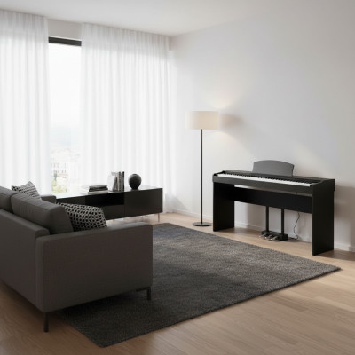 Pian digital elegant cu sunet puternic și funcții moderne