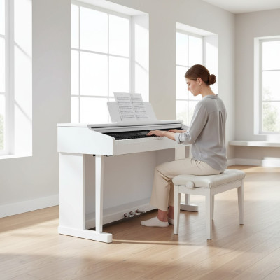 Pian digital Stage Piano Brillo de culoare albă