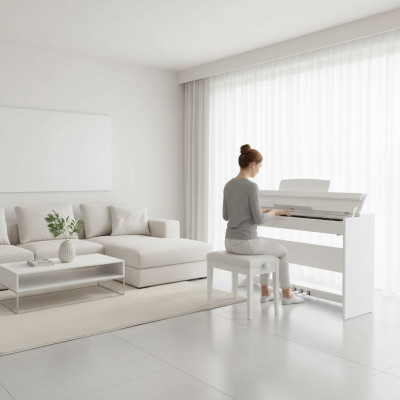 Pian digital pentru acasă Pian digital 137cm Alb