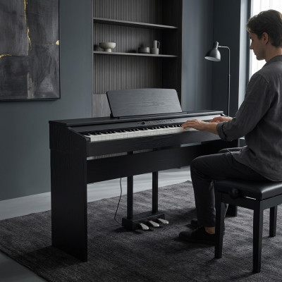 Pian digital pentru acasă 137 cm Negru