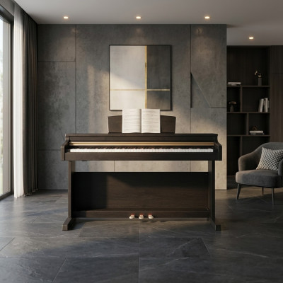 Pian digital pentru acasă 137 cm Negru