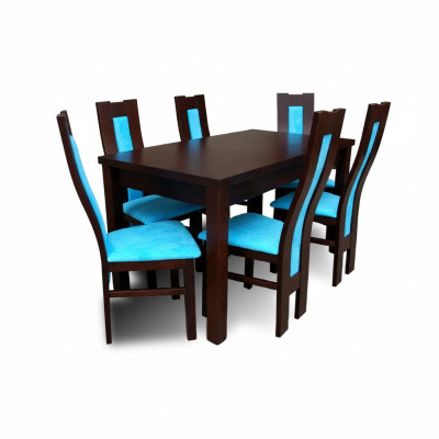 Esstisch + 6 Stühle Esszimmer Set Essgruppe Gruppentisch Tisch Tische Z31