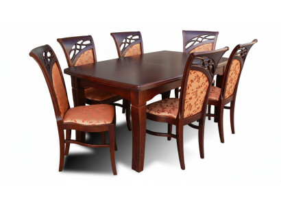 Esstisch + 6 Stühle Esszimmer Set Essgruppe Gruppentisch Tisch Tische Neu