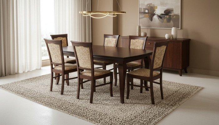Esstisch + 6x Stühle Stuhl Esszimmer Set Essgruppe Modern Tisch Tische Neu Z11