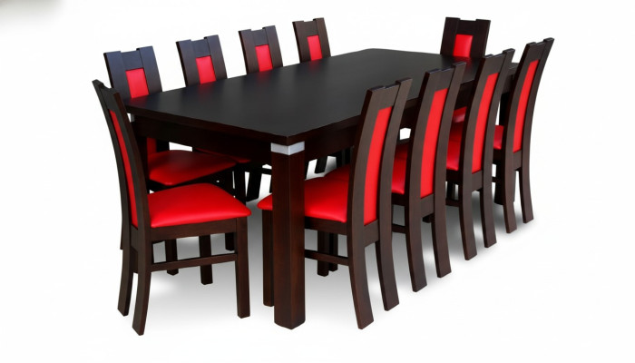 Esstisch + 10x Stühle Stuhl Esszimmer Set Essgruppe Modern Tisch Tische Neu