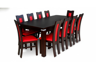 Esstisch + 10x Stühle Stuhl Esszimmer Set Essgruppe Modern Tisch Tische Neu