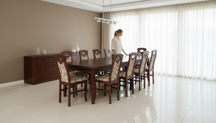 Esstisch + 12 Stühle Esszimmer Set Essgruppe Klassischer Tisch Tische Neu