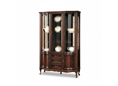 Klassische Vitrine Schrank Italienische Möbel Vitrinenschrank Vitrinen Neu W-W3