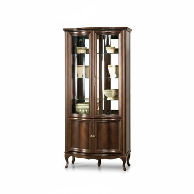 Klassische Vitrine Schrank Italienische Möbel Vitrinenschrank Vitrinen Neu W-W2L