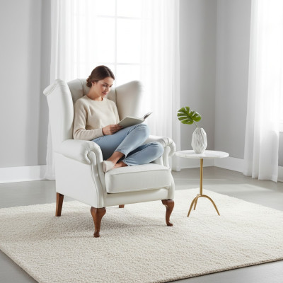 Chesterfield Sessel Vollleder Klassische Fernsehsessel Ohrensessel CL-FOTEL