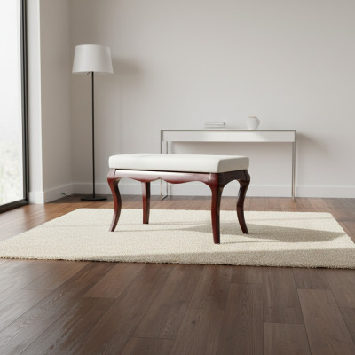 Hocker Bank Original Milano Textil Echte Handarbeit Massivholz Vollholz MI-Bank