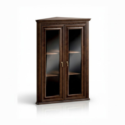 Klassische Vitrine Vitrinenschrank Eckschrank Eck Vitrinen - Model V-WN Vitrine