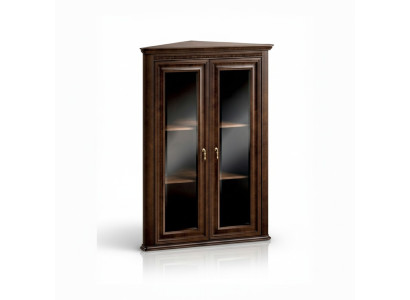 Klassische Vitrine Vitrinenschrank Eckschrank Eck Vitrinen - Model V-WN Vitrine