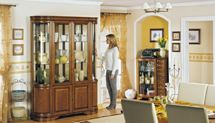 Klassiches Vitrine Kommode Vitrinen Kommoden 2 Vitrinen Landhaus Royal Zefir 2