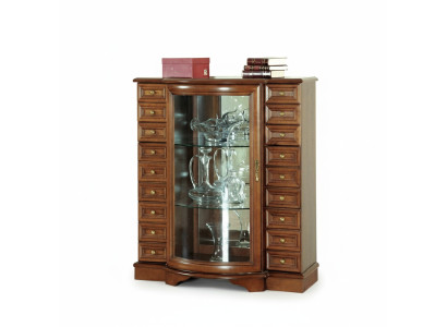 Klassische Vitrine Kommode Kommoden Kommodenschrank Schrank Vitrinen Model Z-KS2