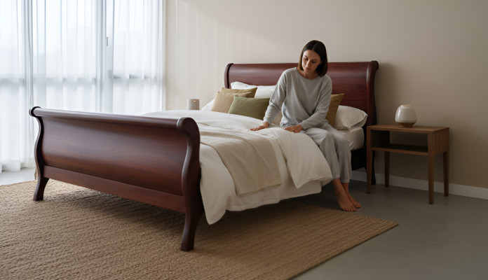 Echt Holz Massiv Kolonial Stil Bett 160/180x200cm Betten Doppelbett Neu Ehe OB