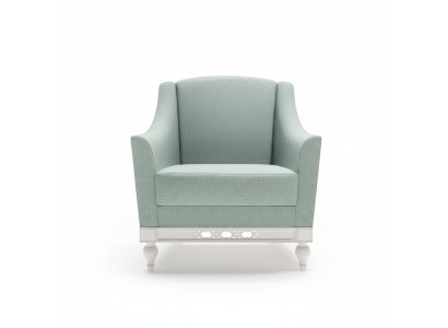 Chesterfield Ohrensessel Sessel Polster Fernseh Büro Couch Echtes Leder FL-1Siz
