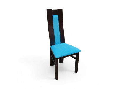 MASSIVHOLZ STUHL HOLZ DESIGNER BLAU STUHL ESSZIMMERSTUHL MODERN DEKORATIVE