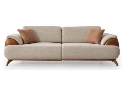 3-Sitzer-Sofa Beige Farbe Moderner Stil Modular Weiche Armlehnen Neu