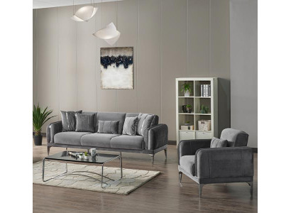 Wohnzimmer Set Sitzgruppe Sofa 3 Sitzer Dreisitzer Sessel luxuriöse Polster