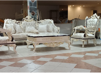 Wohnzimmer Set Sofa 3-Sitzer Sessel Modernes Design Couch Sofort