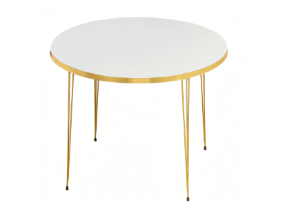 Weißer Holz-Couchtisch im modernen Design