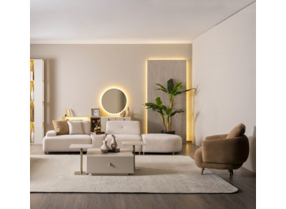 Wohnzimmer-Set Moderne Schlichtheit Klare Linien, gemütliches Zuhause