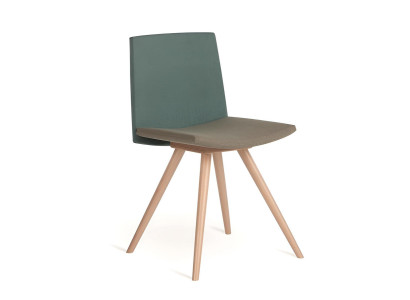 Zweifarbiger Esszimmer Stoffstuhl Designer Polsterstühle Edle Möbel