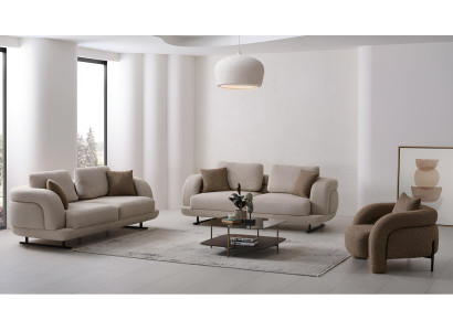 2 Sofas im modernen Design, komfortabel und stilvoll für Ihr Wohnzimmer