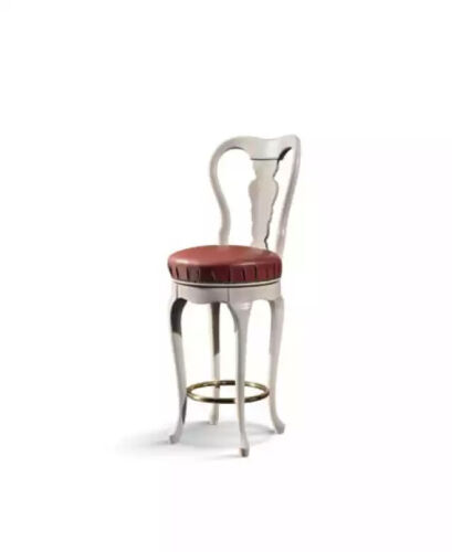 Klassische Weiß Stuhl Designer Barhocker Holzstuhl Luxus Möbel Hocker
