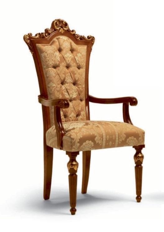 Luxus Esszimmerstuhl Stuhl Esszimmer Sessel Sitzer Holz Braun