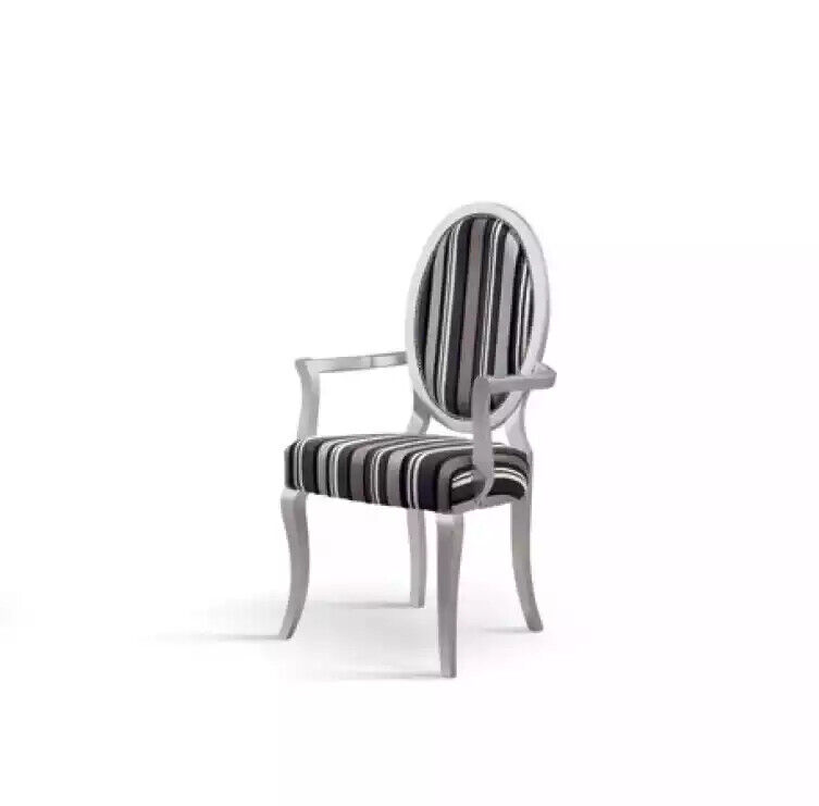 Klassischer Stuhl mit Armlehnen Esszimmer Lehn Sessel Lounge Luxus Neu